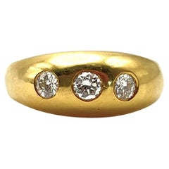 18KT Gypsy Set Herren-Diamantring