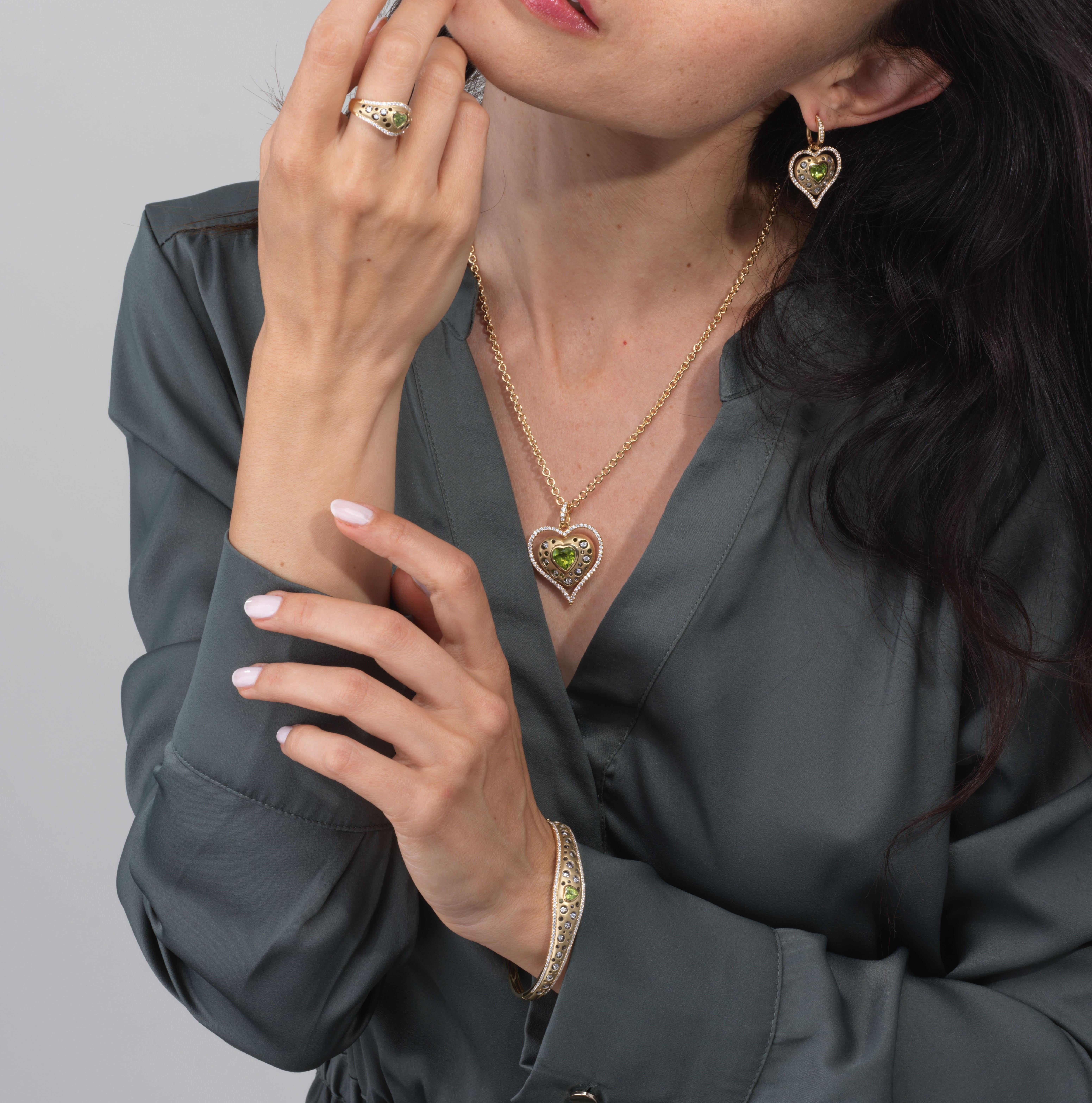 Like a work of Art! This is a global patent protected design, unlike any other in the jewelry industry. There is no one else who can make it. Each design is created and signed by Dannunzio. Part of our exclusive 