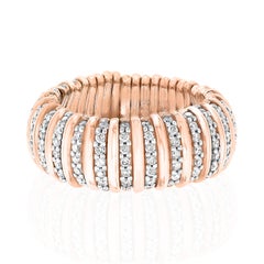 Auction - 18KT Italian Flexible Stretch Ring
