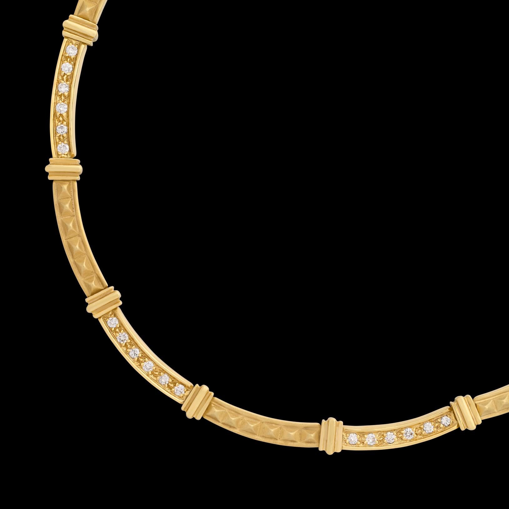italian gold choker necklace
