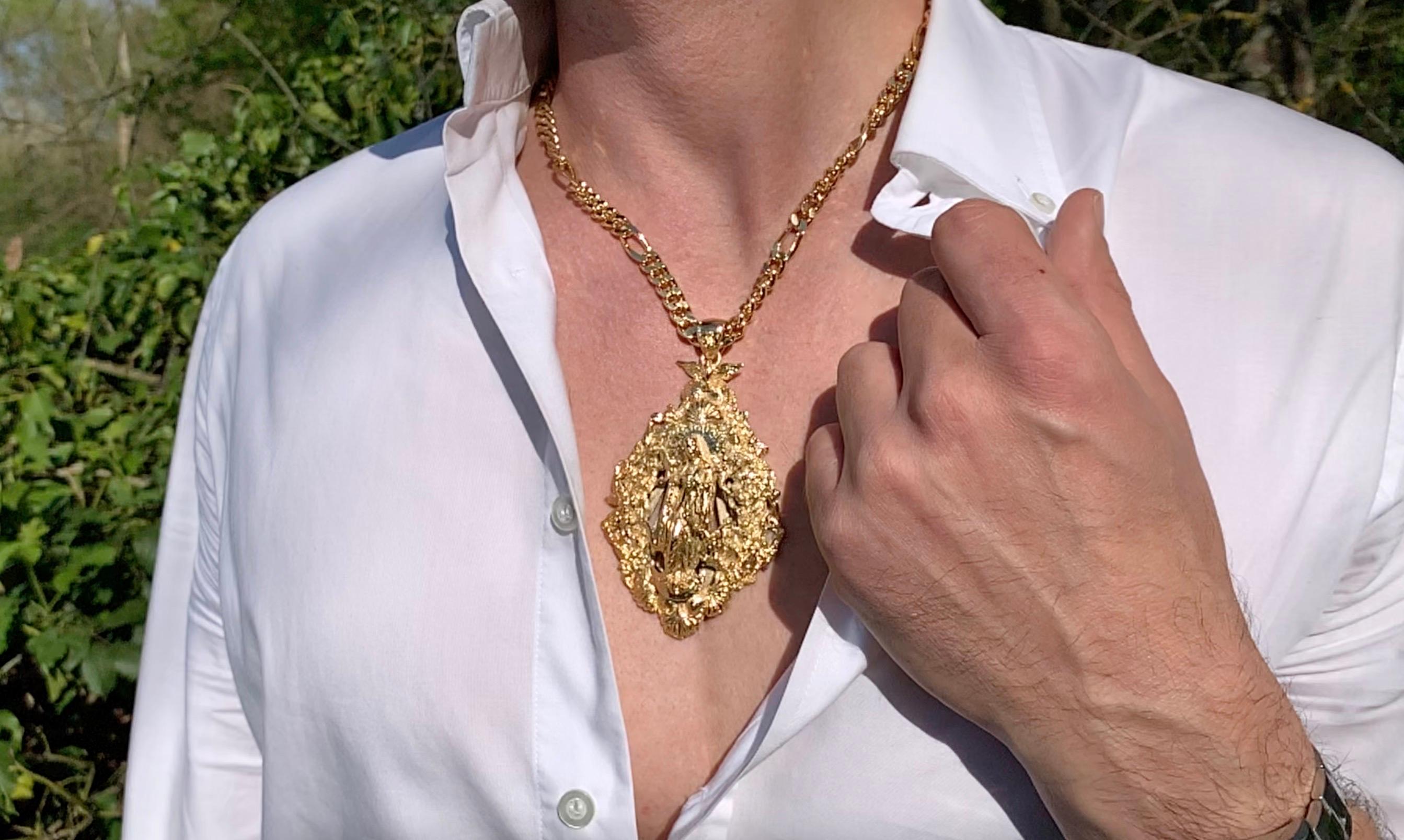 18 Karat Madonna-Anhänger „Mary Who Unties The Knots“ 8
