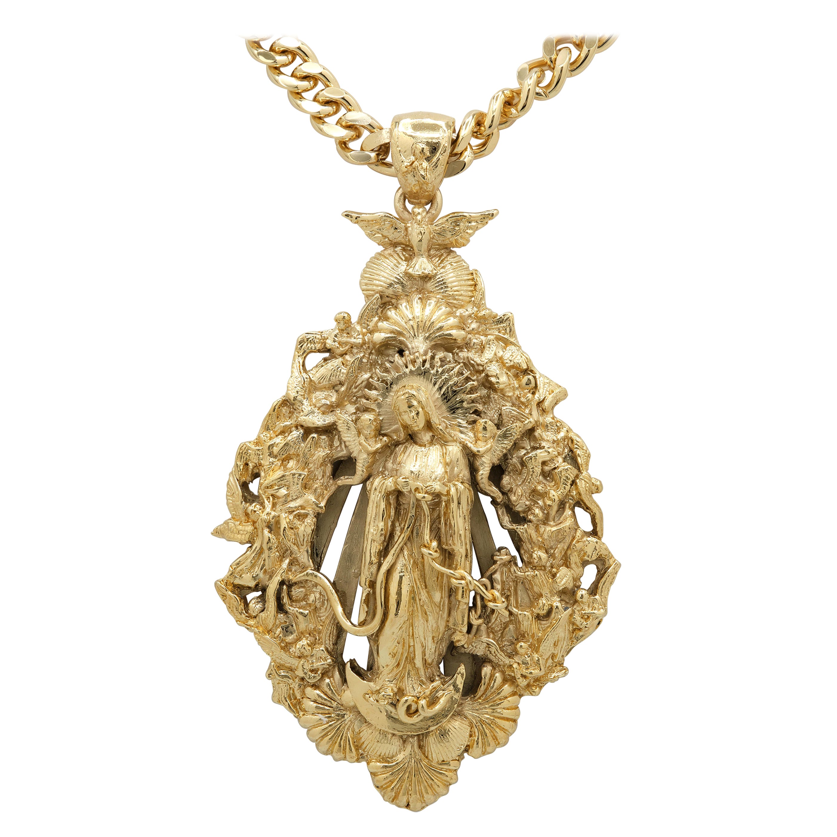 18kt Madonna pendant "Mary Who Unties The Knots"