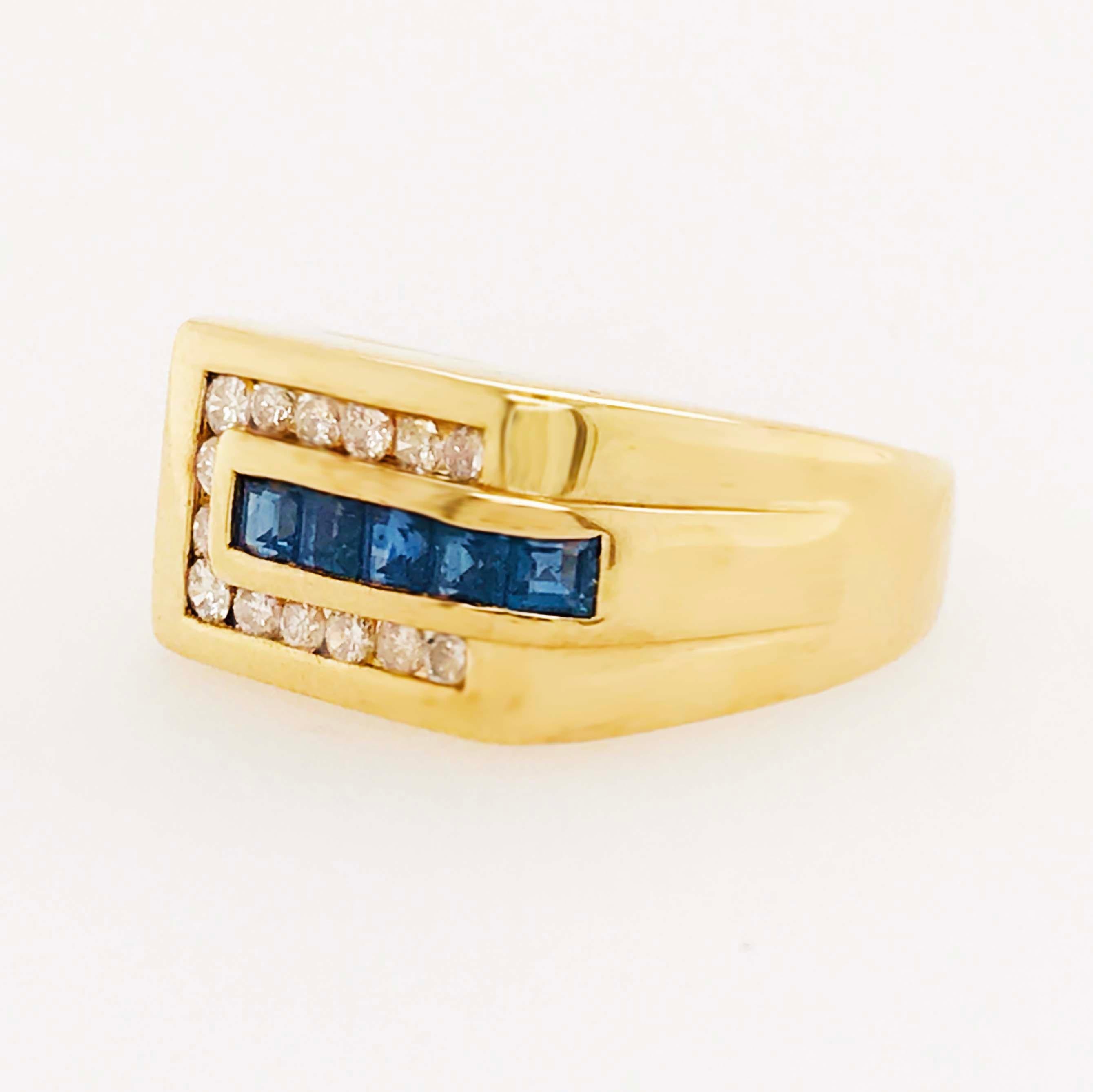 rectangle ring gold band