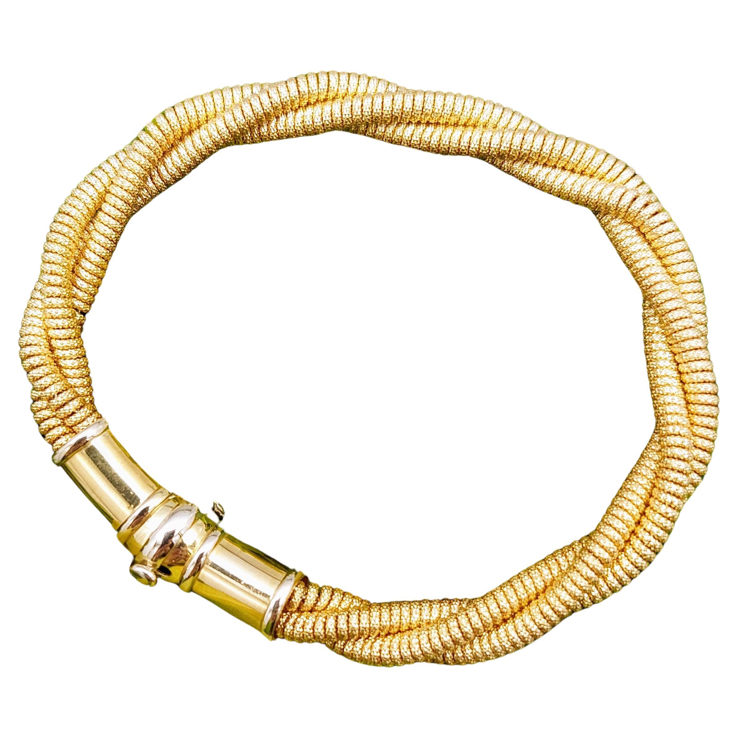 18KT Multi “Coiled” Bracelet made in Italy