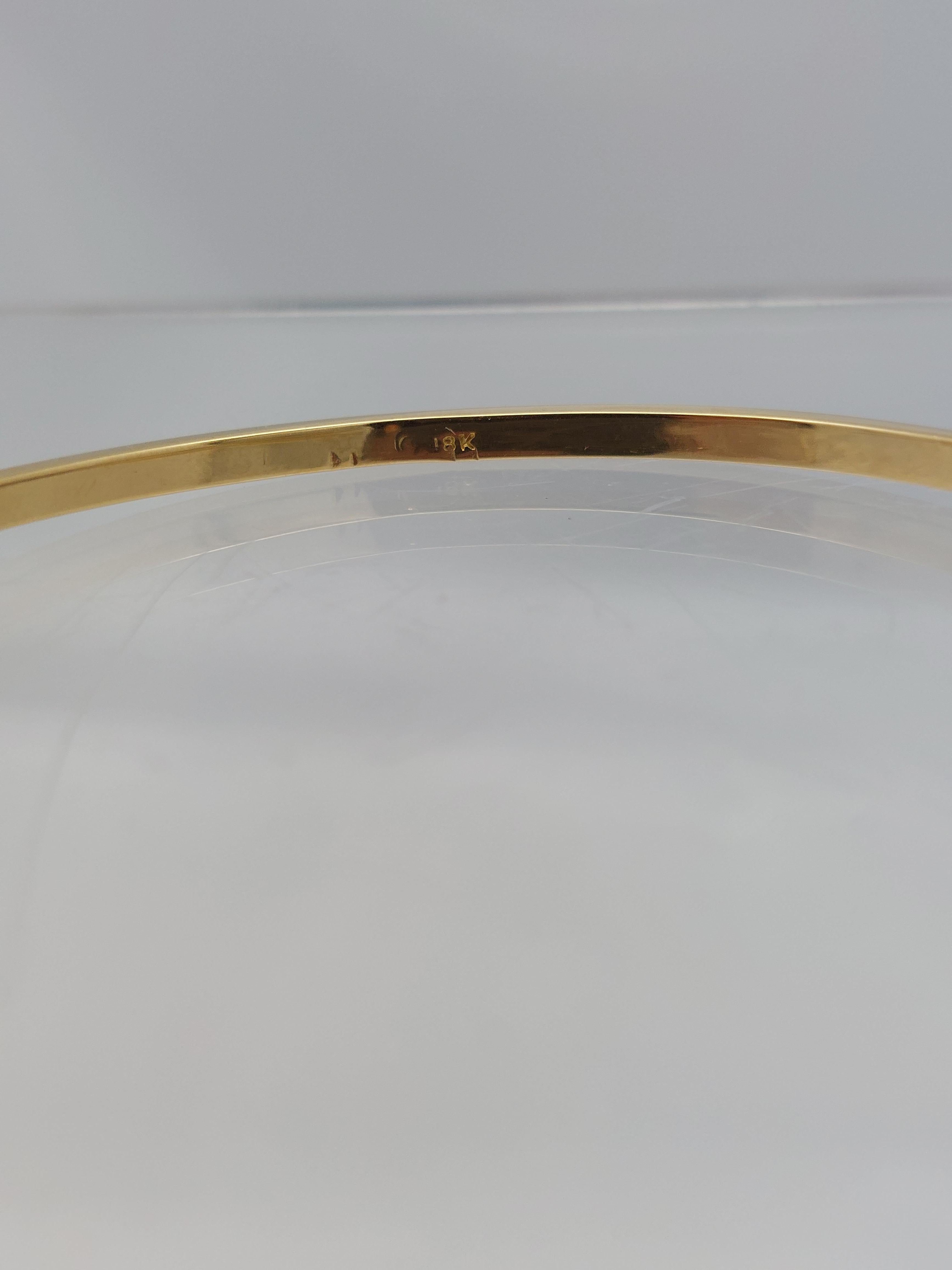 18KT Natürlicher Diamant Armreif im Angebot 3