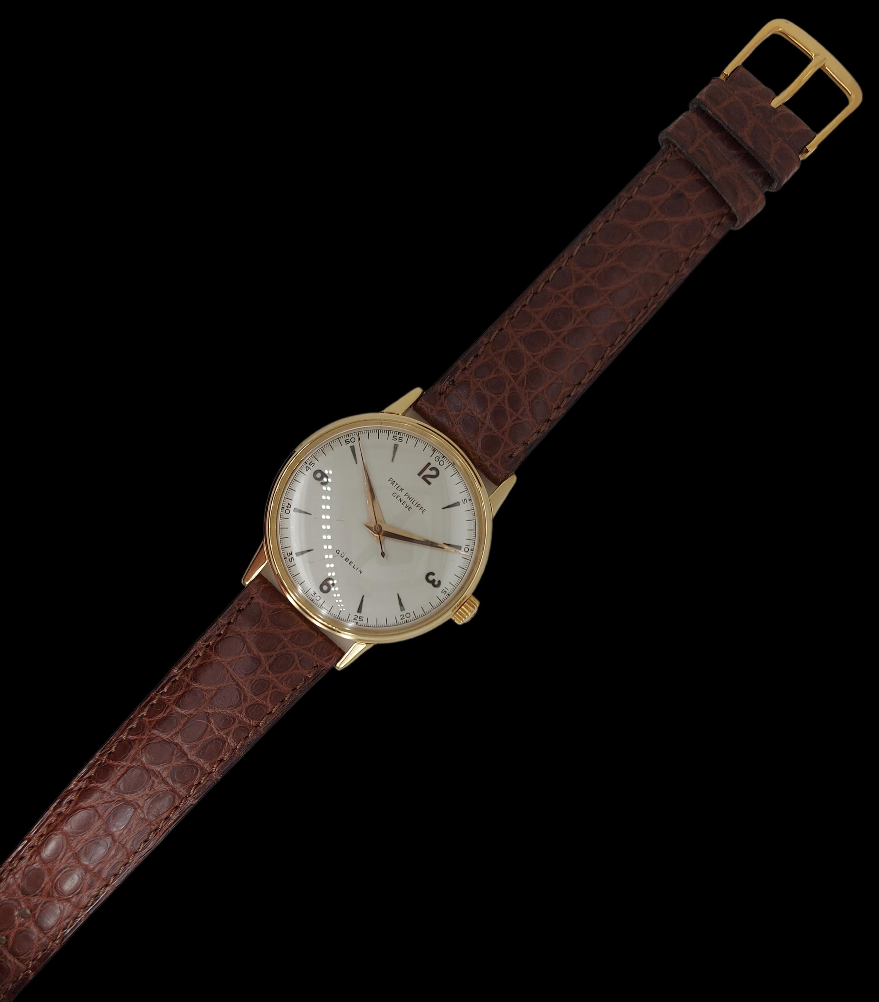 18kt Patek Philippe Calatrava Gubelin Handaufzug Ref. 3411, Cal 27SC 5