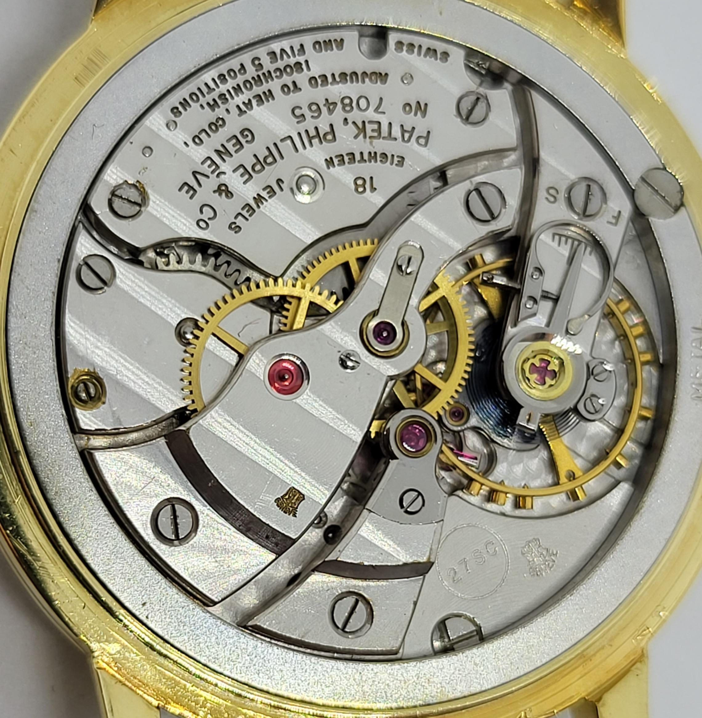 18kt Patek Philippe Calatrava Gubelin Handaufzug Ref. 3411, Cal 27SC 8