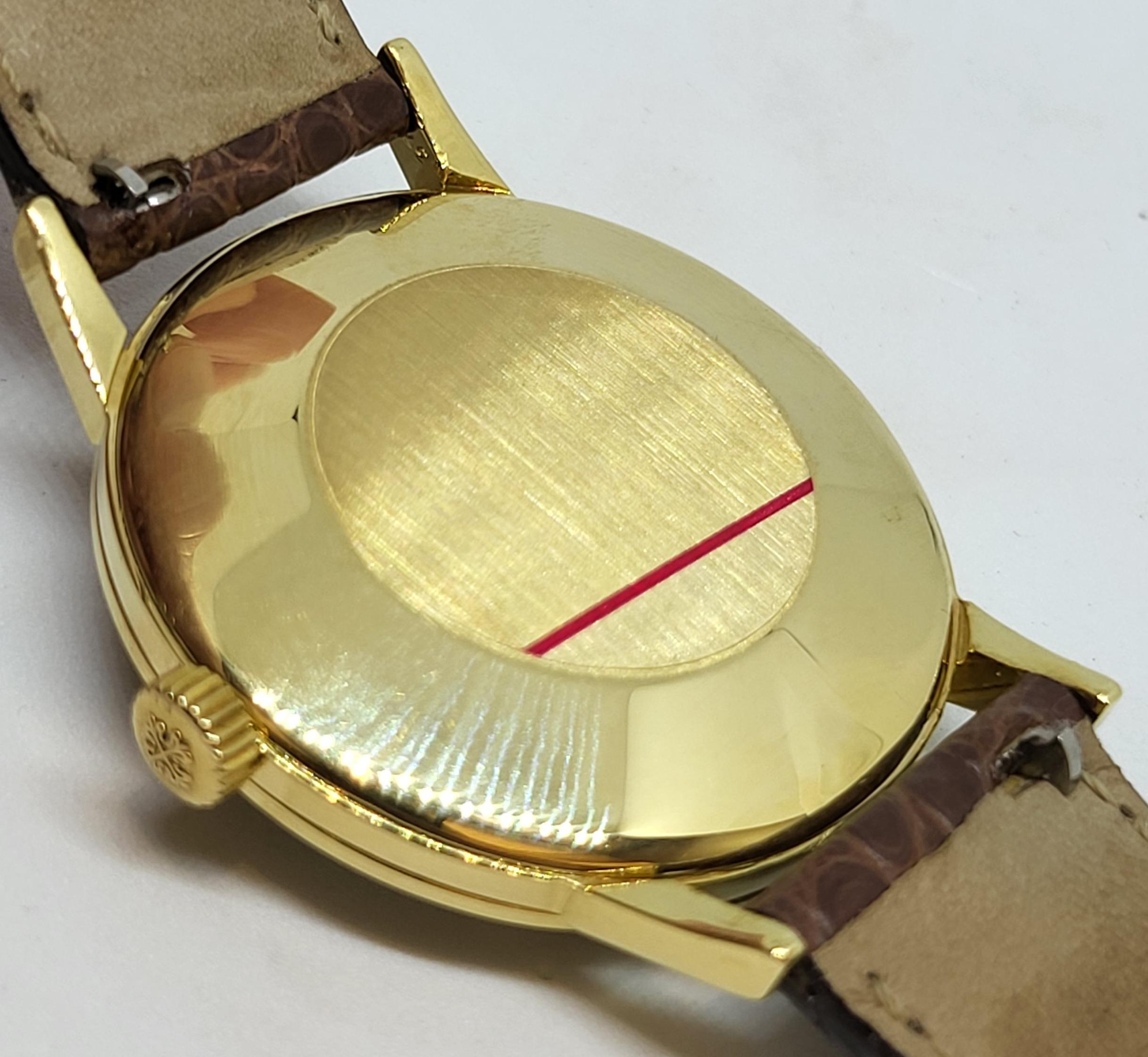 18kt Patek Philippe Calatrava Gubelin Handaufzug Ref. 3411, Cal 27SC 10