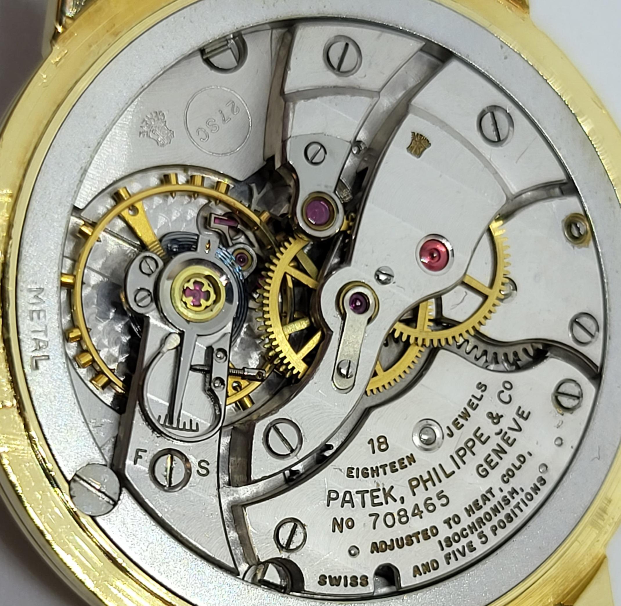 18kt Patek Philippe Calatrava Gubelin Handaufzug Ref. 3411, Cal 27SC 2