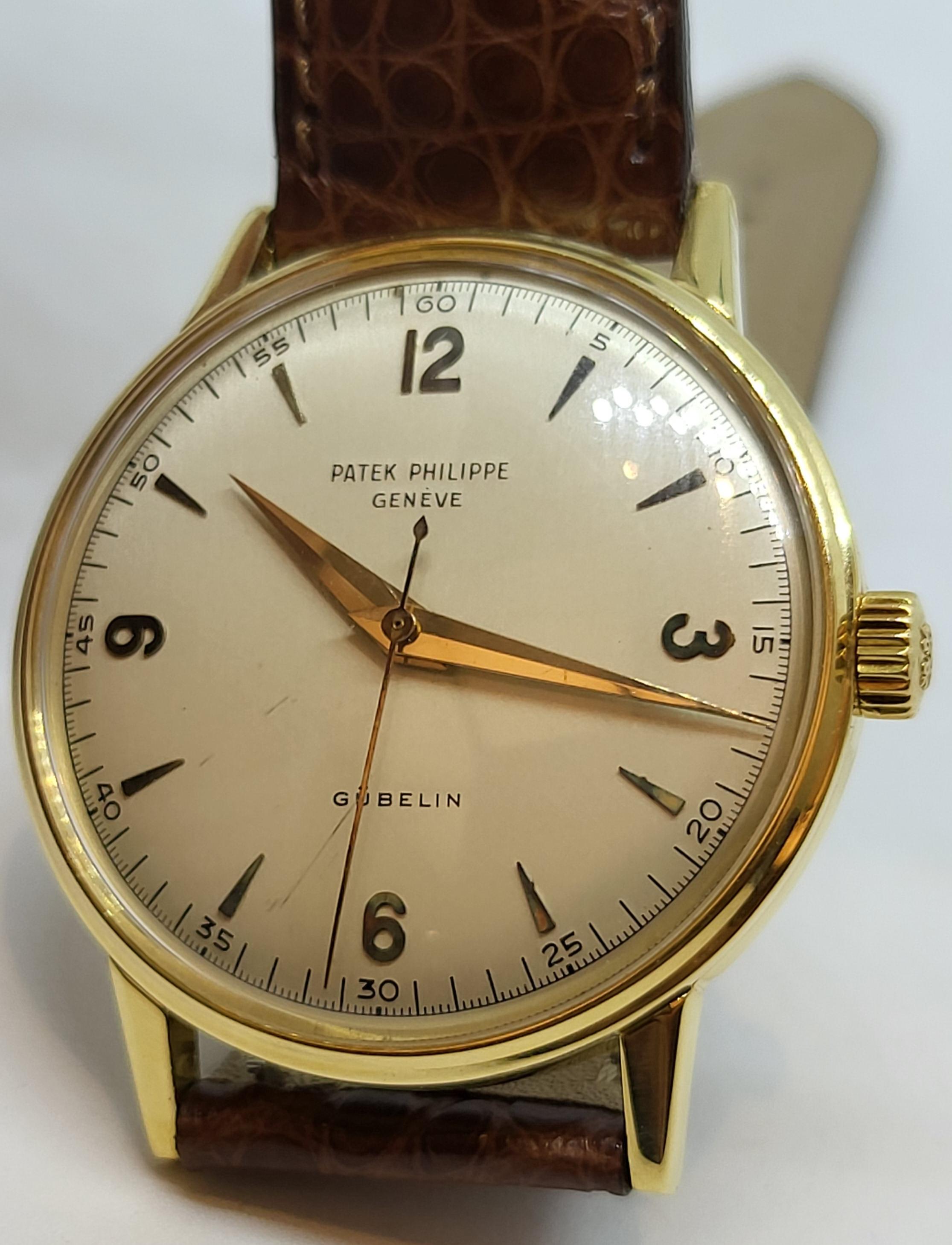 18kt Patek Philippe Calatrava Gubelin Handaufzug Ref. 3411, Cal 27SC 4