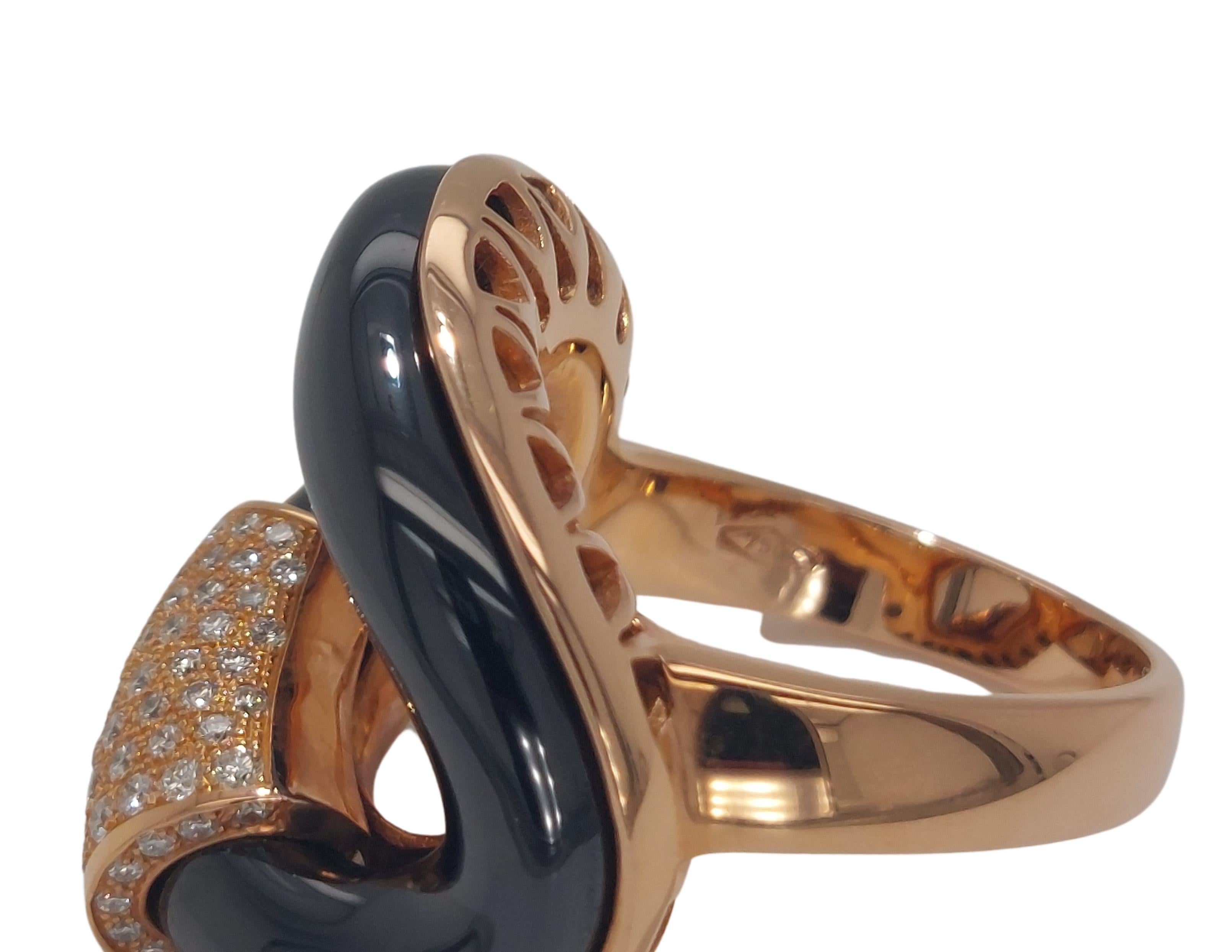 18kt Pink Gold Ring with 0.28ct Brilliant Cut Diamonds 1