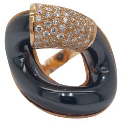 18kt Pink Gold Ring with 0.28ct Brilliant Cut Diamonds