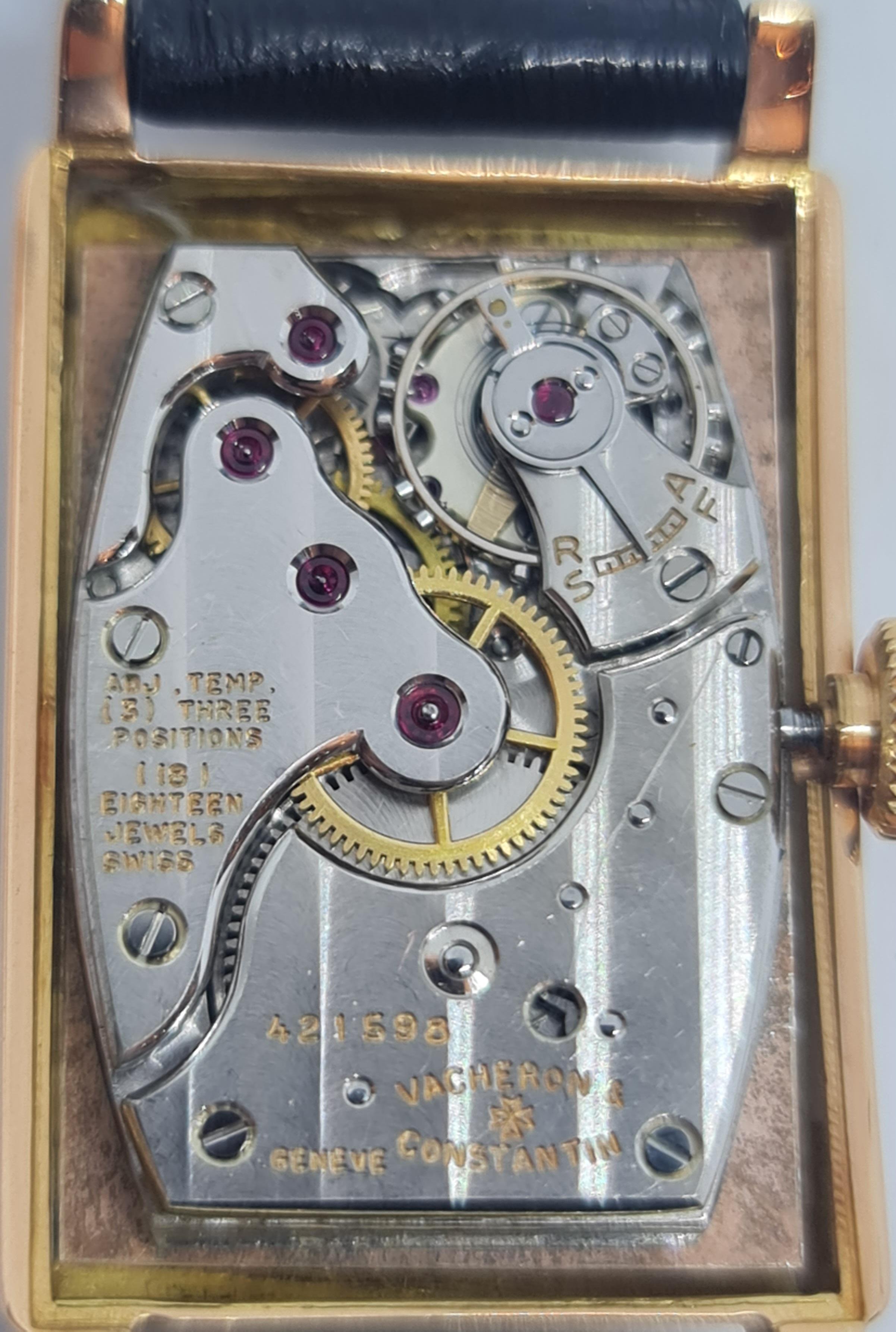 Artisan 18kt Pink Gold Vacheron Constantin Manual Winding, Excellent Condition from 1935 For Sale