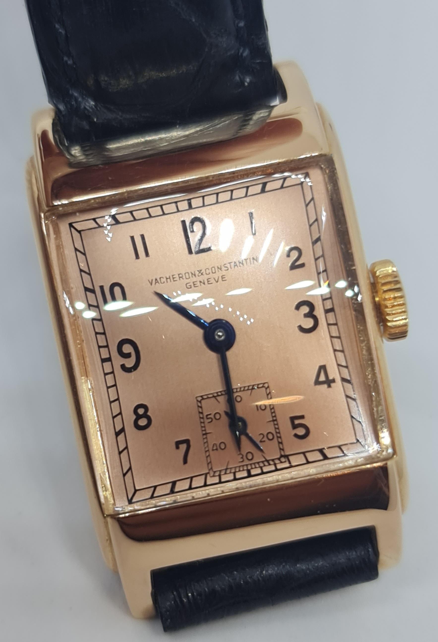 18kt Pink Gold Vacheron Constantin Manual Winding, Excellent Condition from 1935 In Excellent Condition For Sale In Antwerp, BE