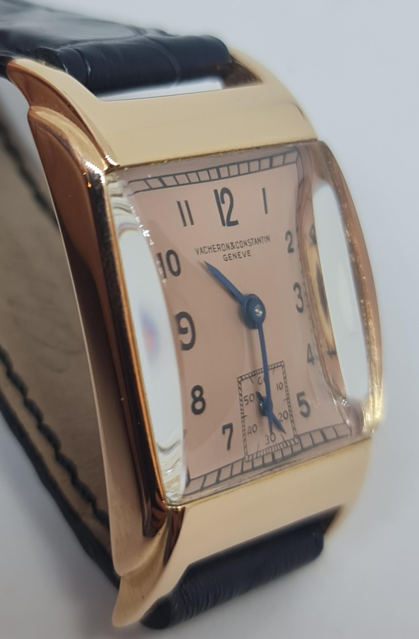 Artisan 18kt Pink Gold Vacheron Constantin Manual Winding, Excellent Condition from 1935