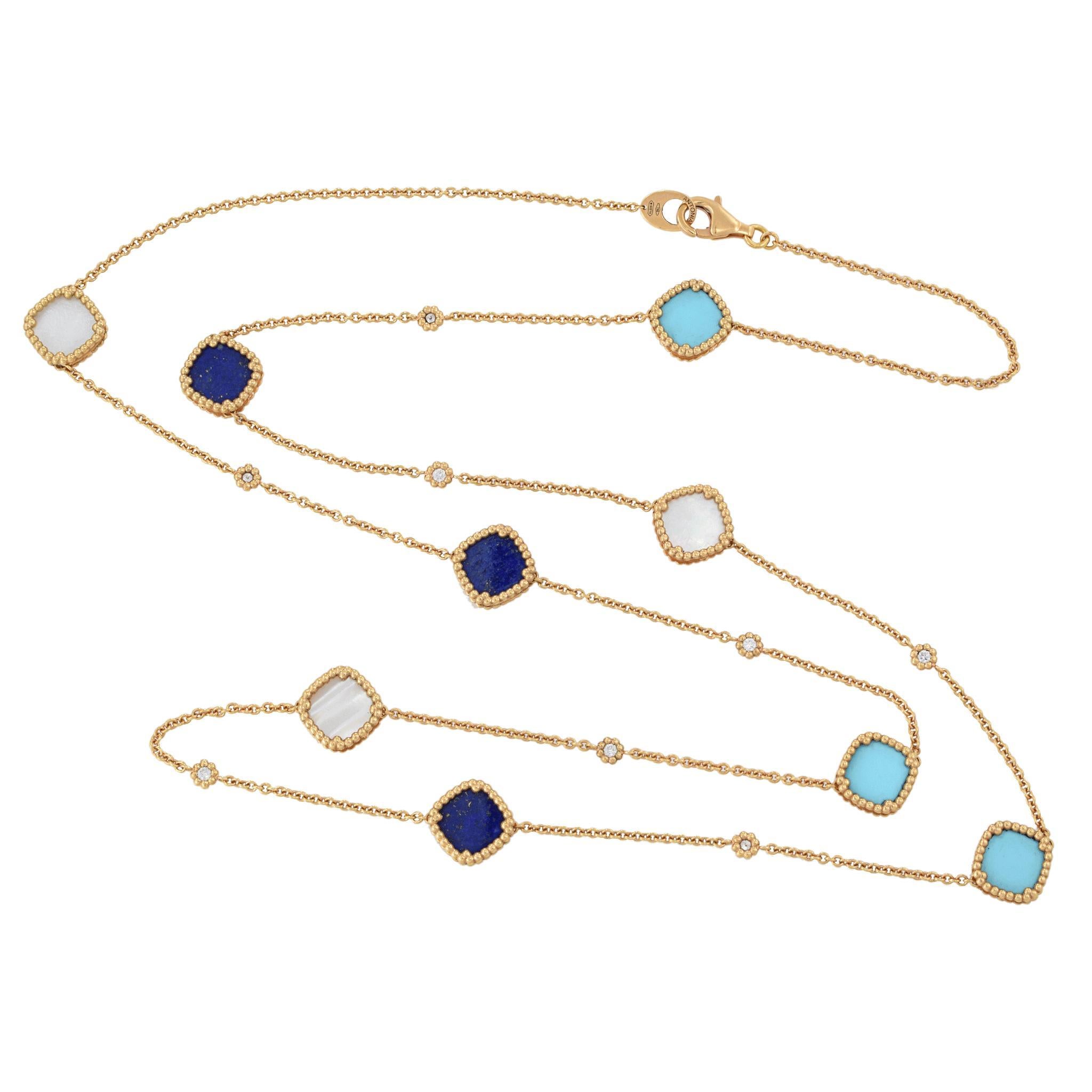 Contemporaneo Collana in oro rosa 18KT da 35