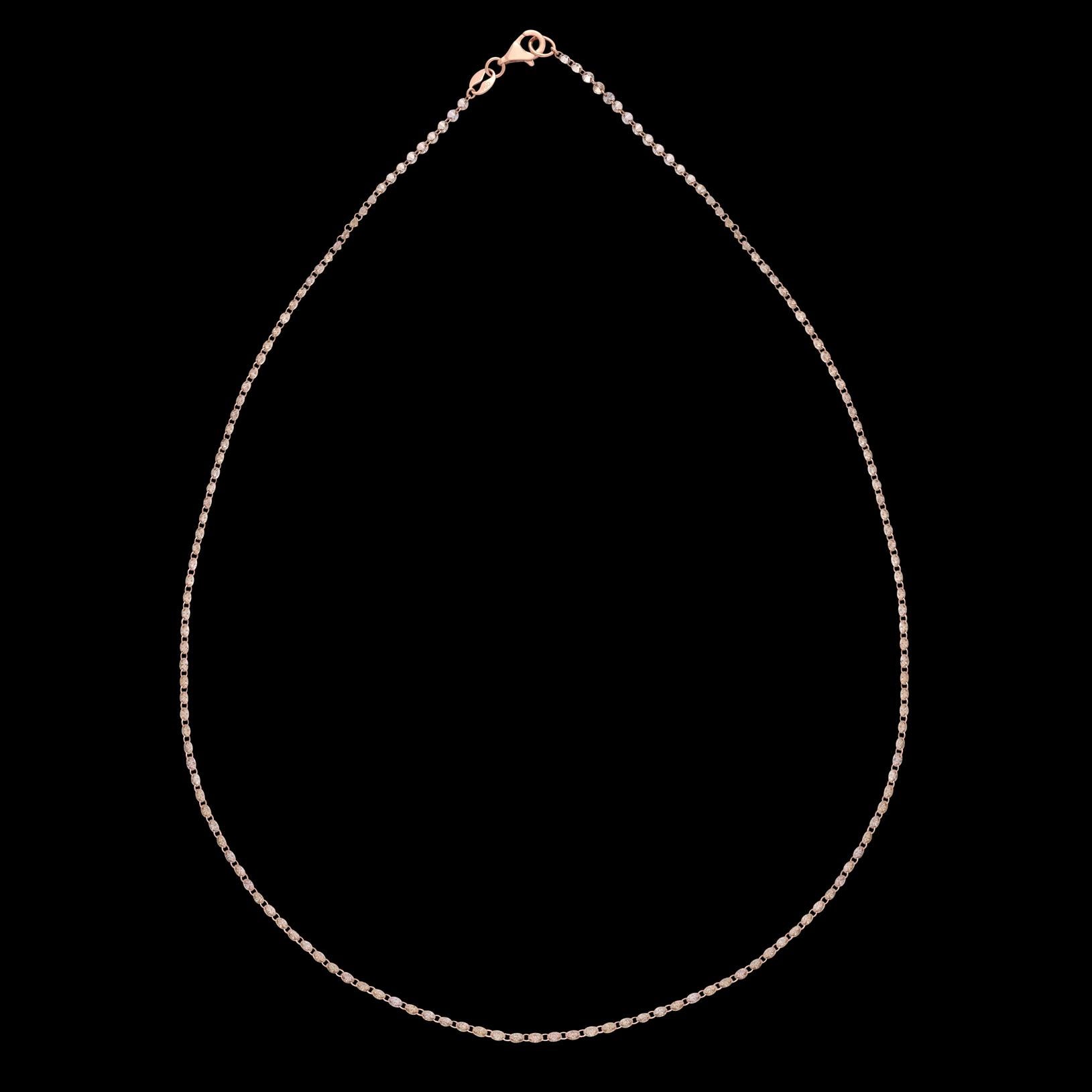 18kt Rose Gold 7.50 Carat Diamond Necklace In New Condition For Sale In San Francisco, CA