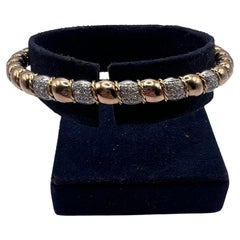 18kt Rose Gold and Diamond Bangle