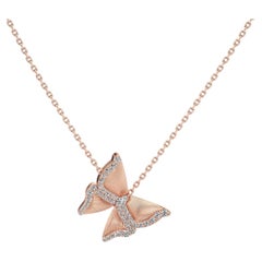 Colgante de oro rosa de 18 quilates con diamantes, «Avia» de Renu Oberoi