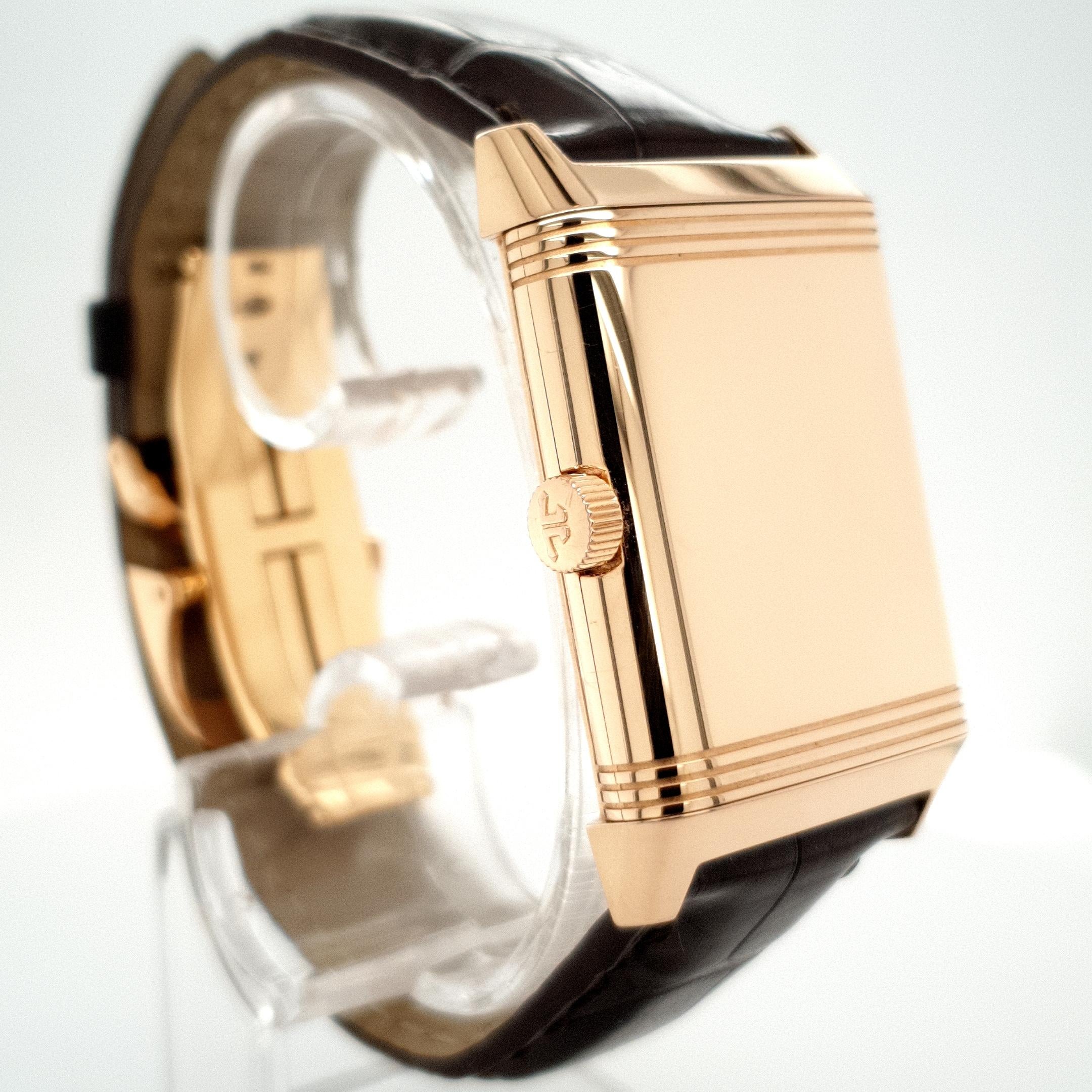 18 Karat Rose Gold Jaeger-LeCoultre Wristwatch, Reverso, Ref. 270.2.62 3
