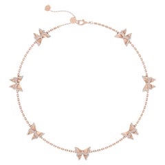 Collar de oro rosa de 18 quilates con varios motivos y diamantes, Avia de Renu Oberoi