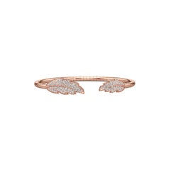 18kt Rose Gold Open-Front Bracelet, Florere By Renu Oberoi