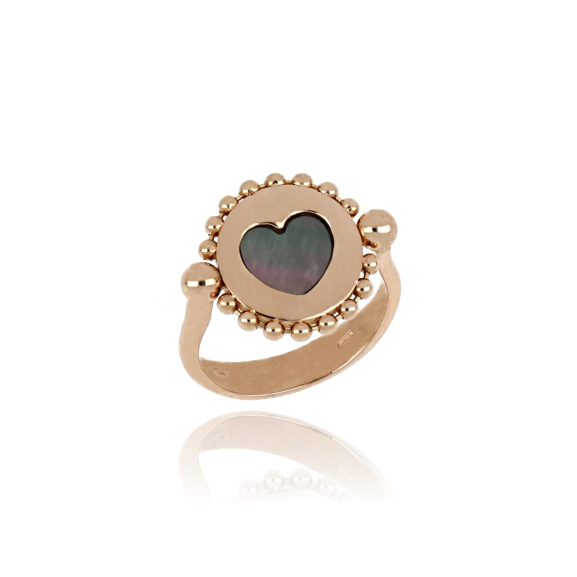 For Sale:  18kt Rose Gold Reverse Ring 