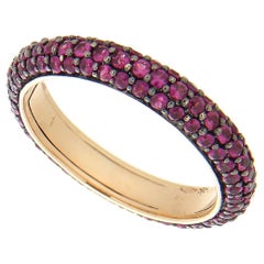 18kt Rose Gold Riviere Rubies 1.43 Ct