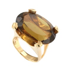 18Kt Rose Gold with Citrine Whisky Ring