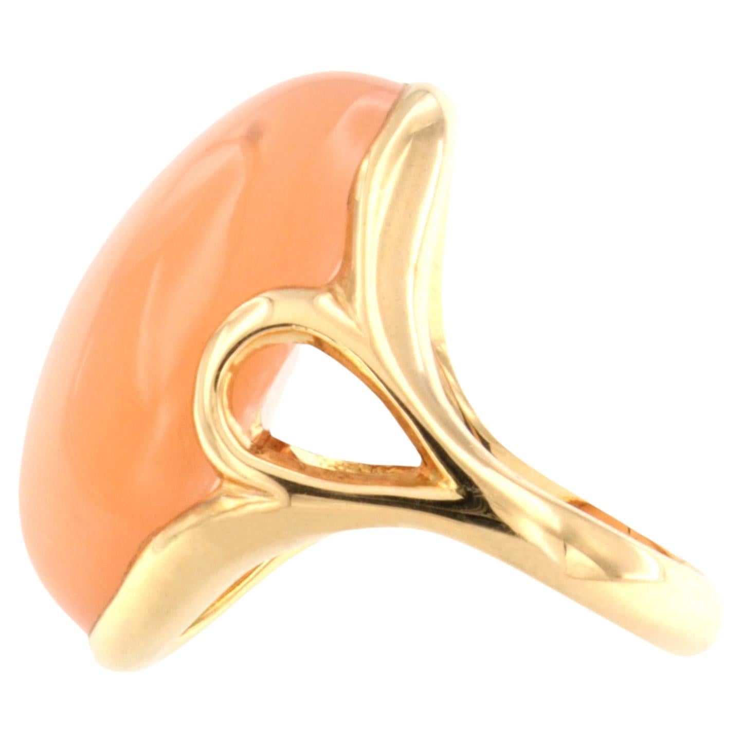 Bague en or rose 18Kt avec pierre de lune Modernity Amazing Ring