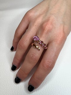 18Kt Rose Gold with Pink Tourmaline Ring