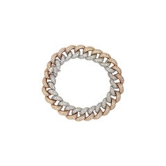 18kt Rose & White Gold Diamond Bracelet
