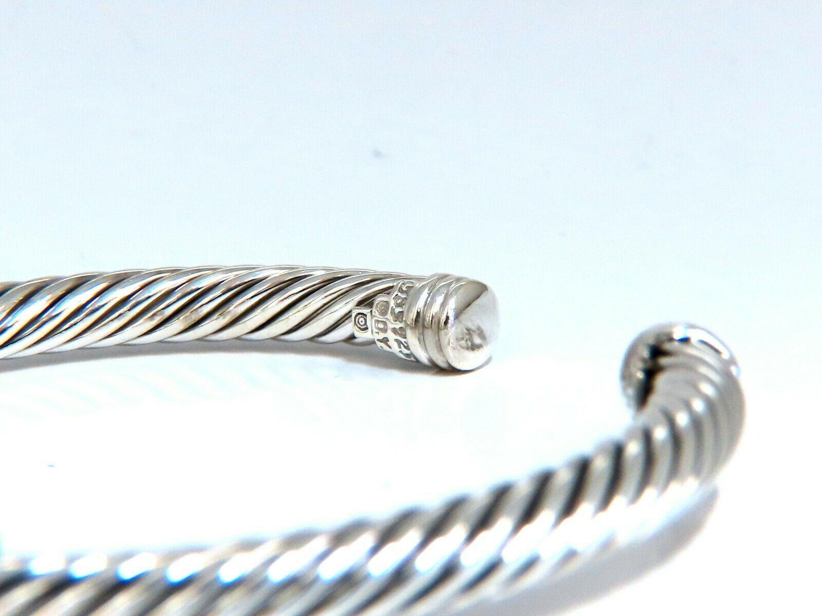 18 Karat Silber Kabel-Armreif x Deco 1