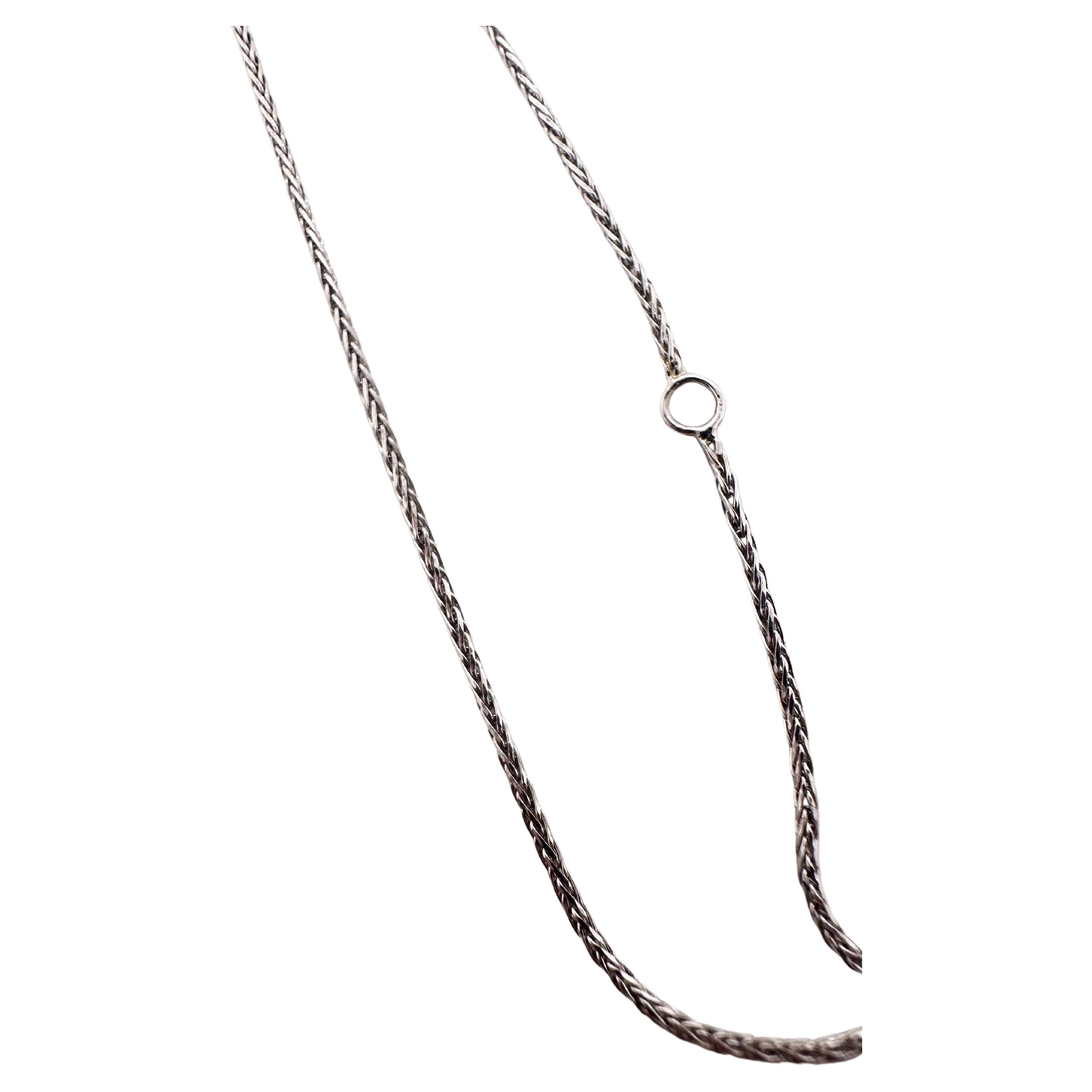 Simple snake chain 18KT white gold, very comfortable made in Italy, it has an option to close at 16-18