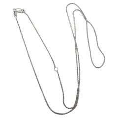 18KT Snake chain made in Italy 16"-18" white gold chain