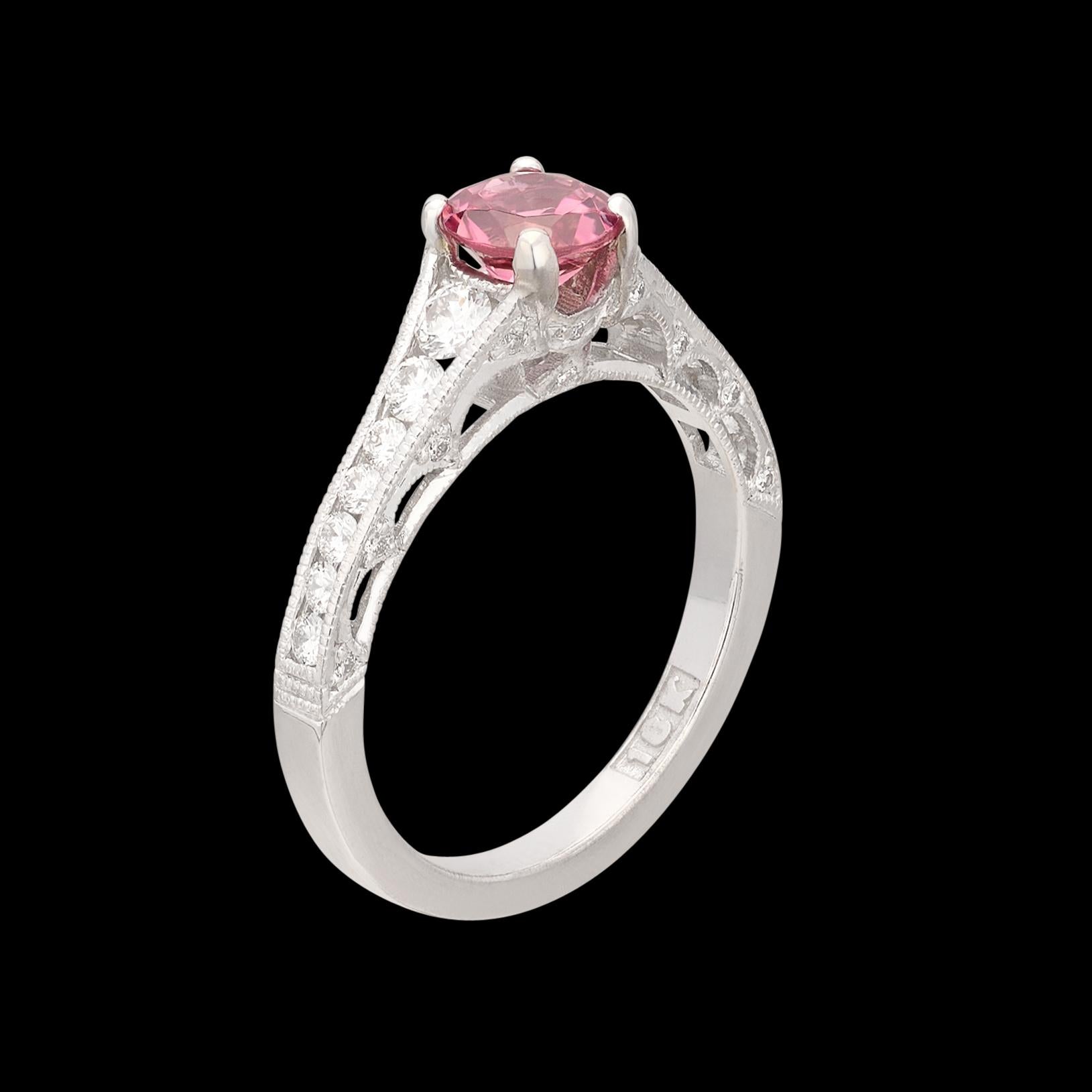 18kt Tourmaline & Diamond Ring by Tacori For Sale 1