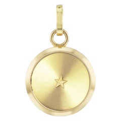18kt Warm Gold Charm Pendant and 18kt Openable Clasps & Sunray finishing