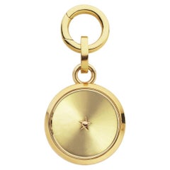 18kt Warm Gold Charm Pendant and 18kt Openable Clasps & Sunray finishing  