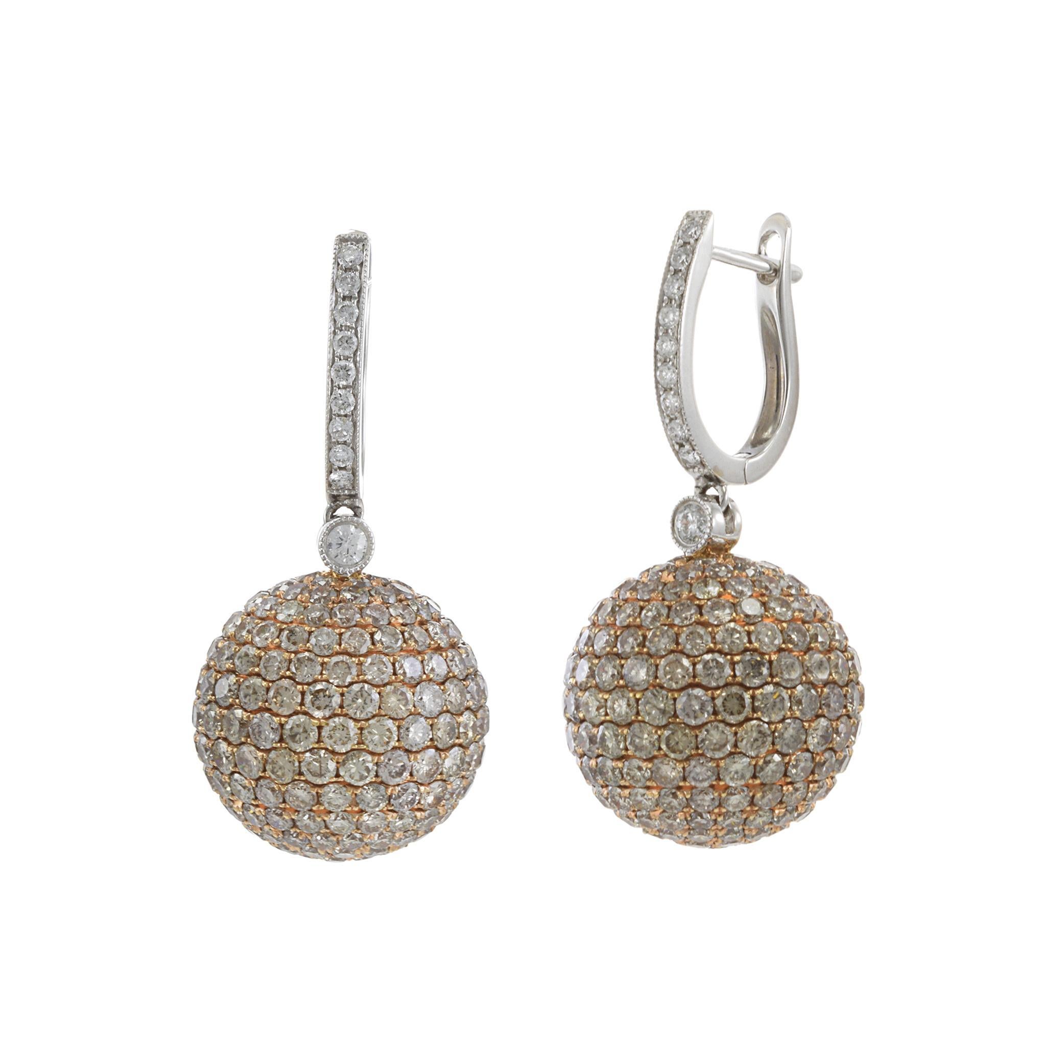 Taille ronde Boucles d'oreilles 