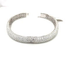 Oro bianco 18KT 15,68 Ct. Bracciale con diamanti