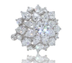 18kt White Gold 5 Carat Diamonds IGI Cert. Ring Estate His Majesty Sultan Oman