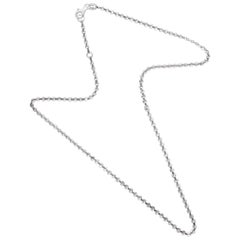 18kt White Gold 5.79 Carat Diamond Necklace