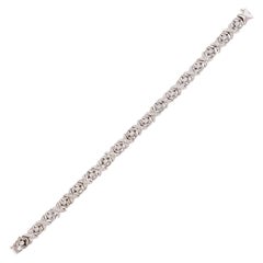 18 Karat White Gold and Diamond Bracelet