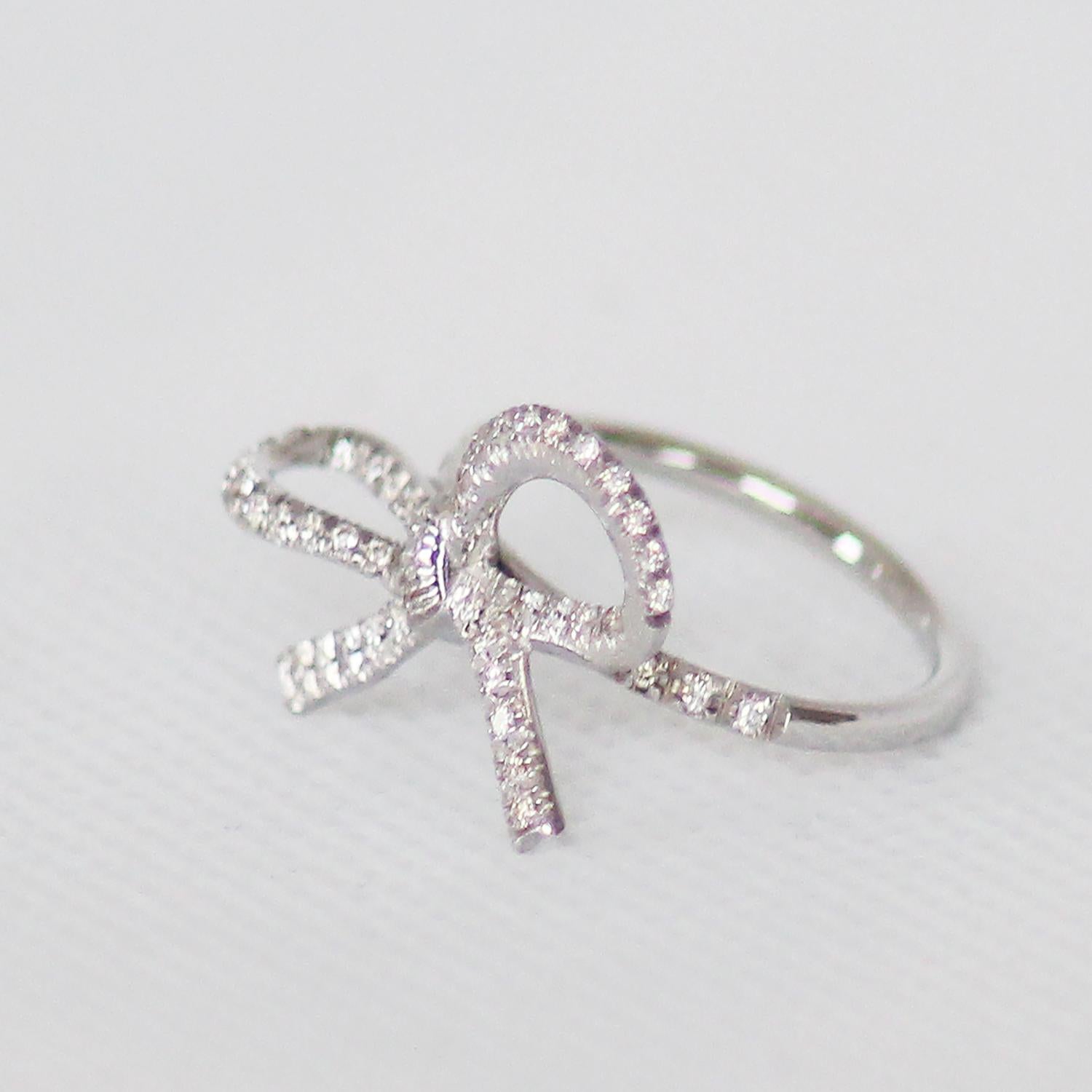 bow diamond ring
