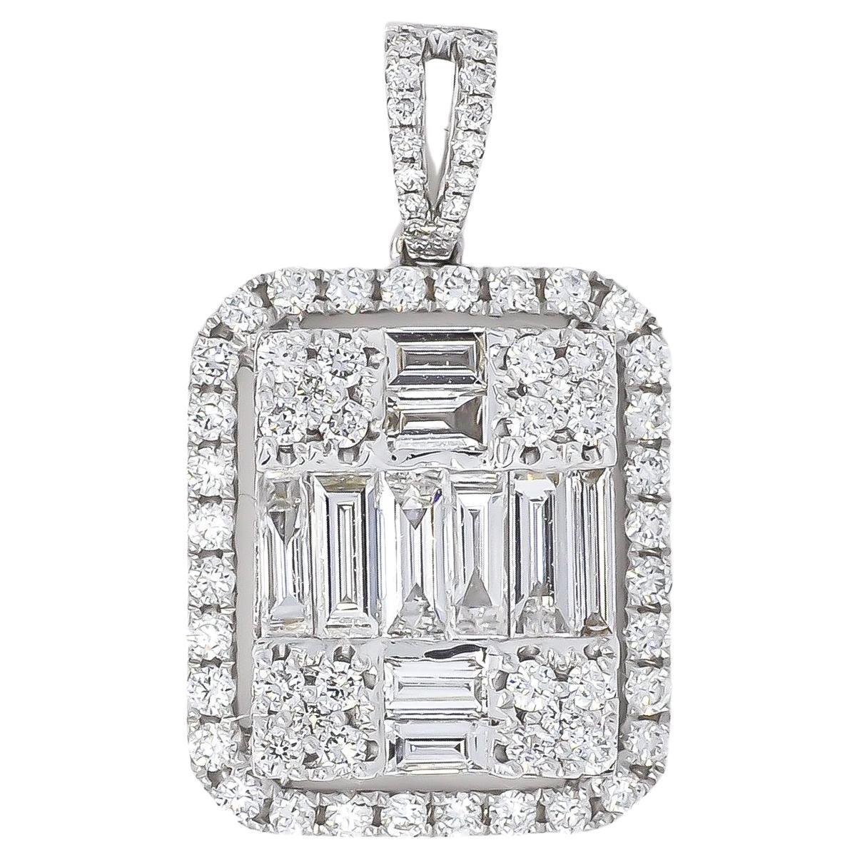 This stunning Natural Diamond Pendant is a true masterpiece that exudes elegance and sophistication. Crafted from 18KT white gold, this luxurious piece features a delicate cluster design that beautifully showcases the brilliance of the diamonds.