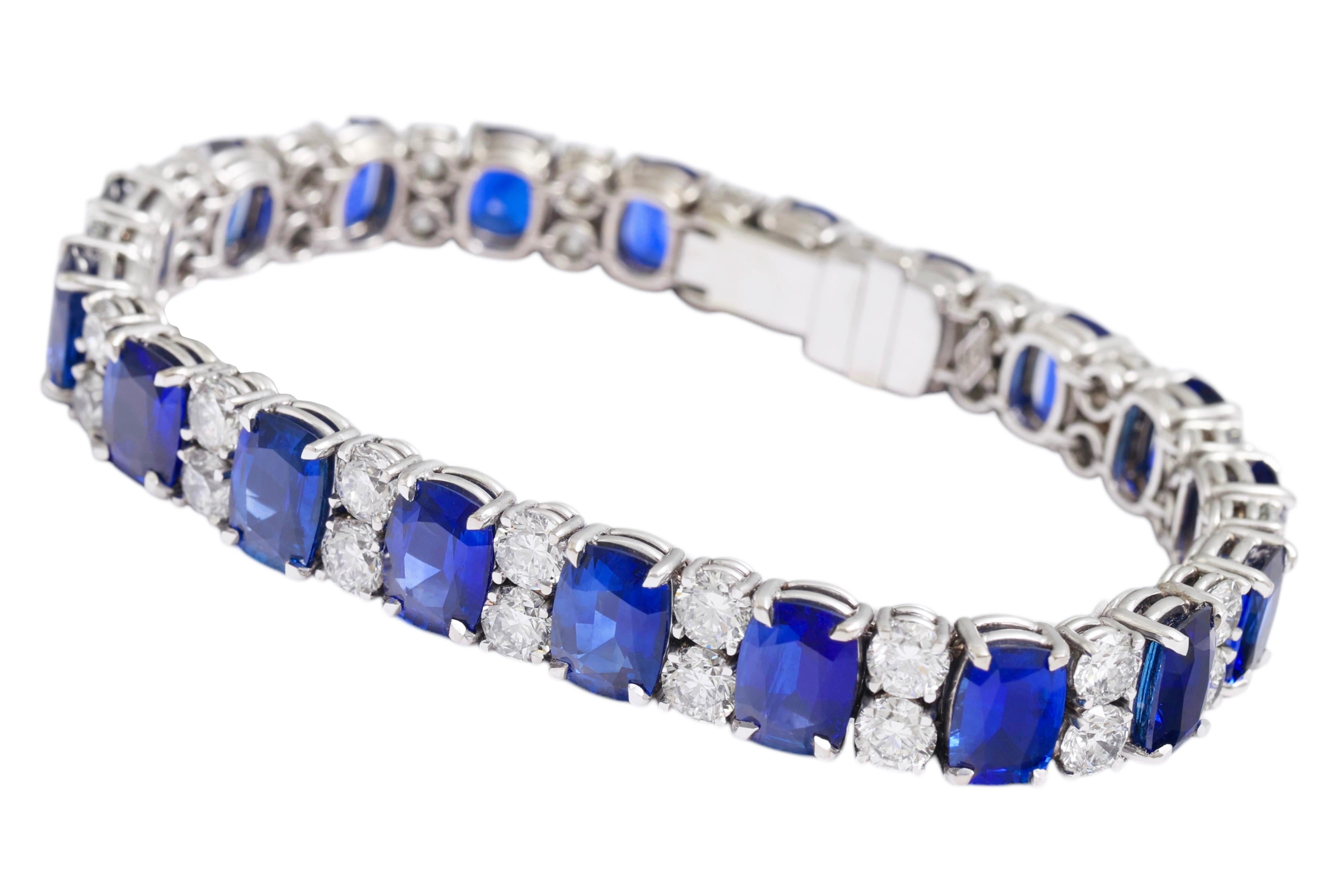 Conjunto Pulsera Oro Blanco 18kt Collar Pendiente Zafiro Diamantes  Certificado CGL en venta 2