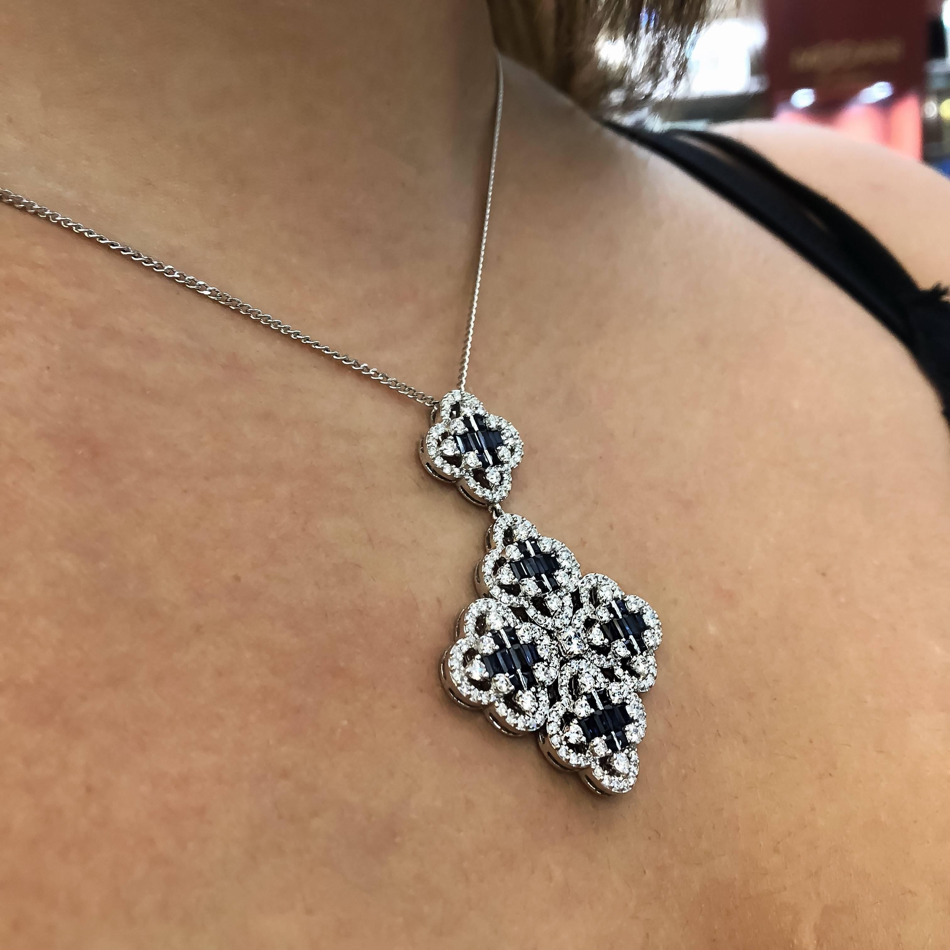 diamond clover necklace