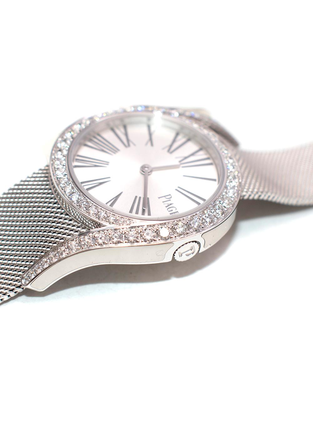 18kt White Gold & Diamond 32mm Limelight Gala Watch For Sale 3