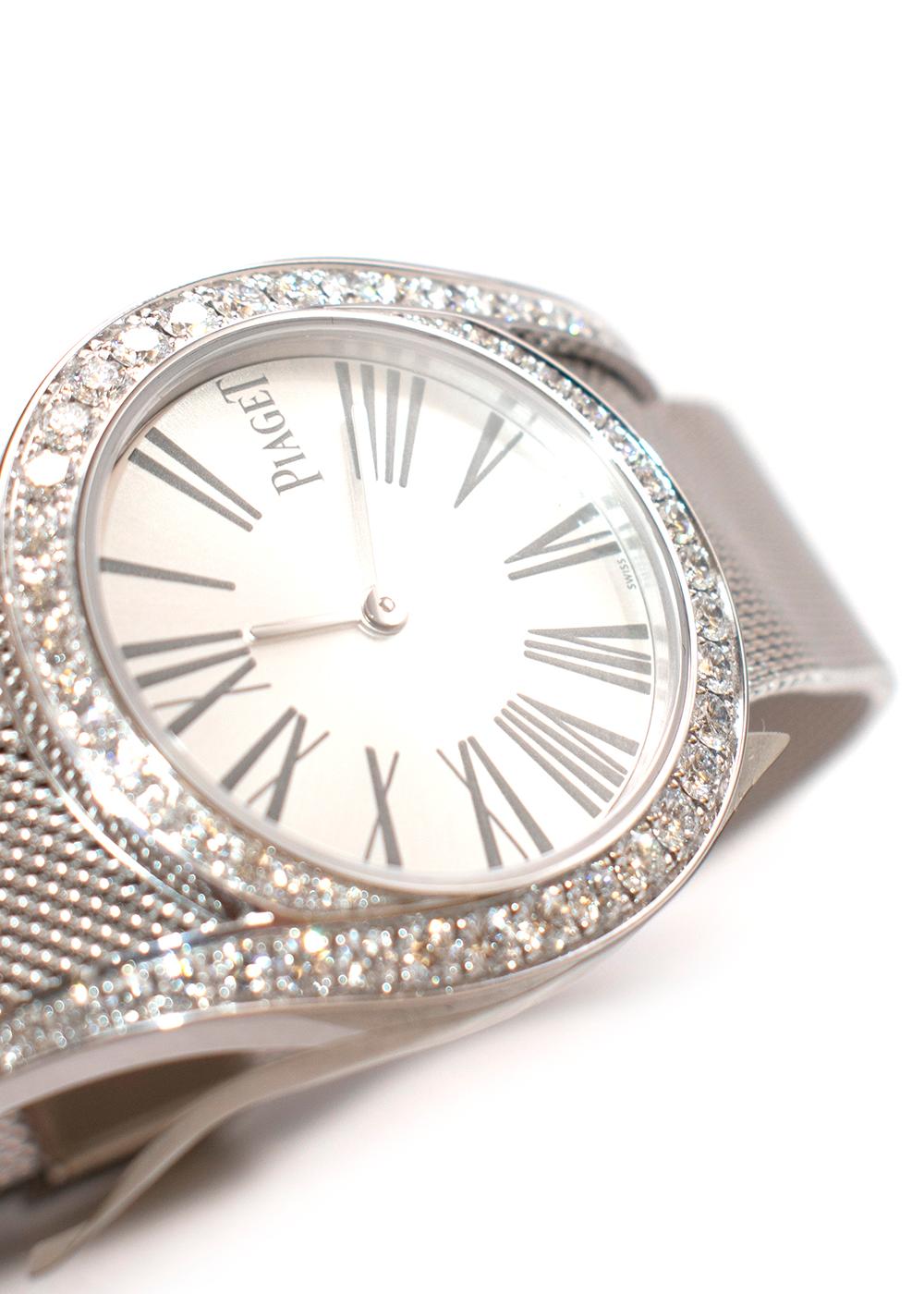 18kt White Gold & Diamond 32mm Limelight Gala Watch For Sale 1