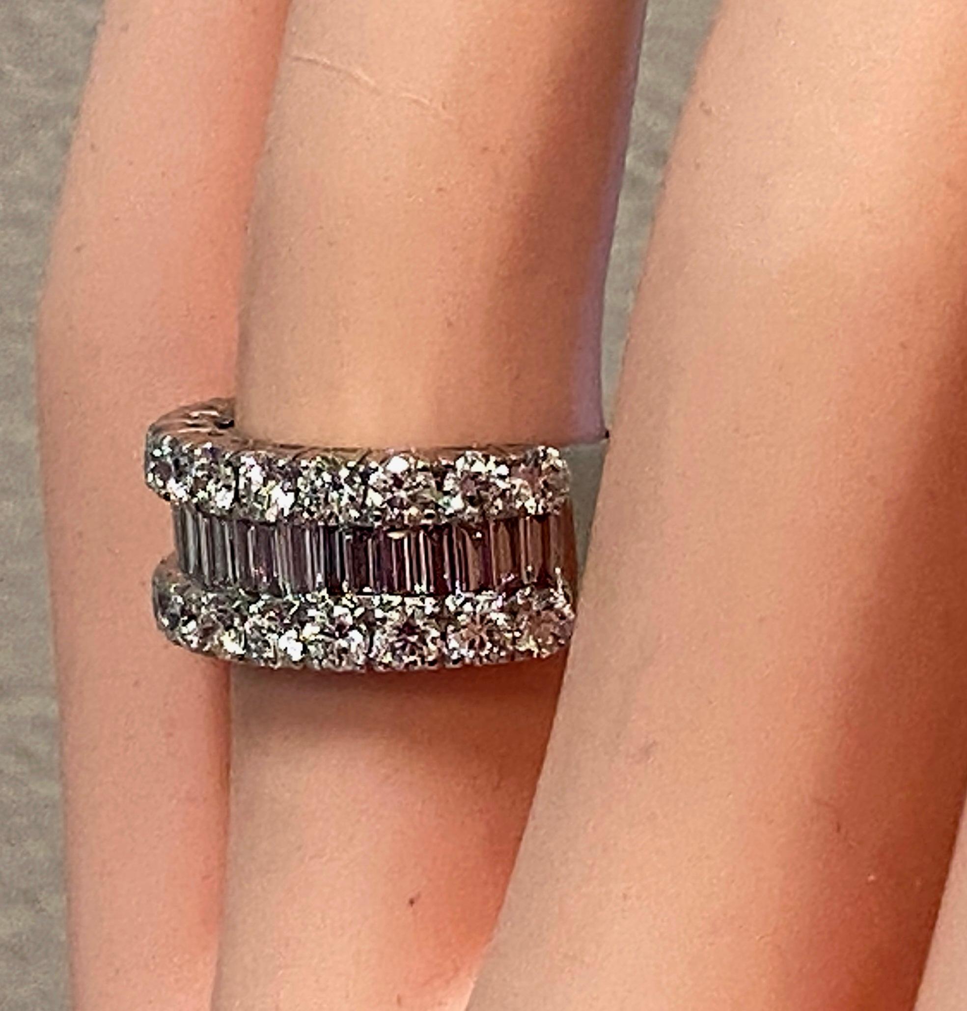 18KT White Gold Diamond Band For Sale 2